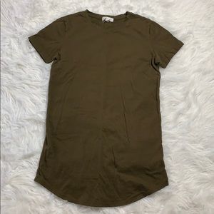 Forever 21 green t-shirt dress